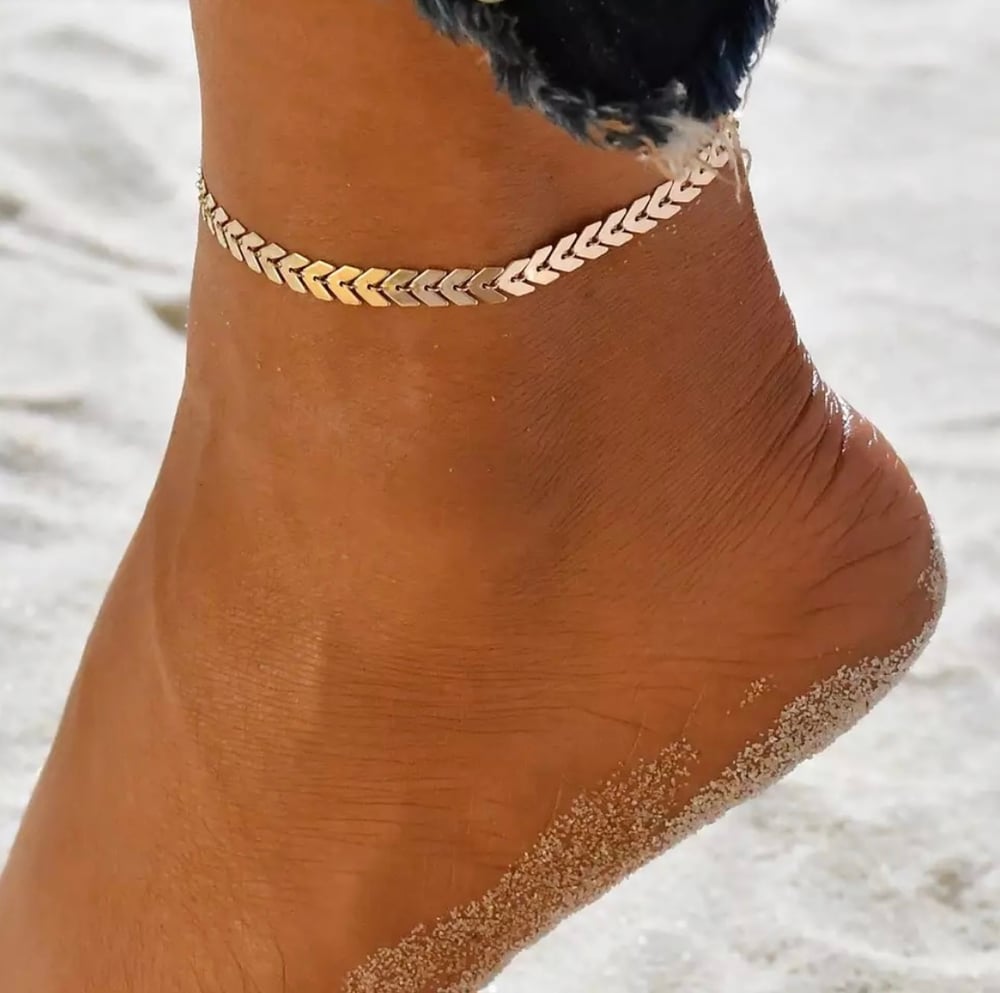 Image of Gold Bohemian Ankle Bracelets 