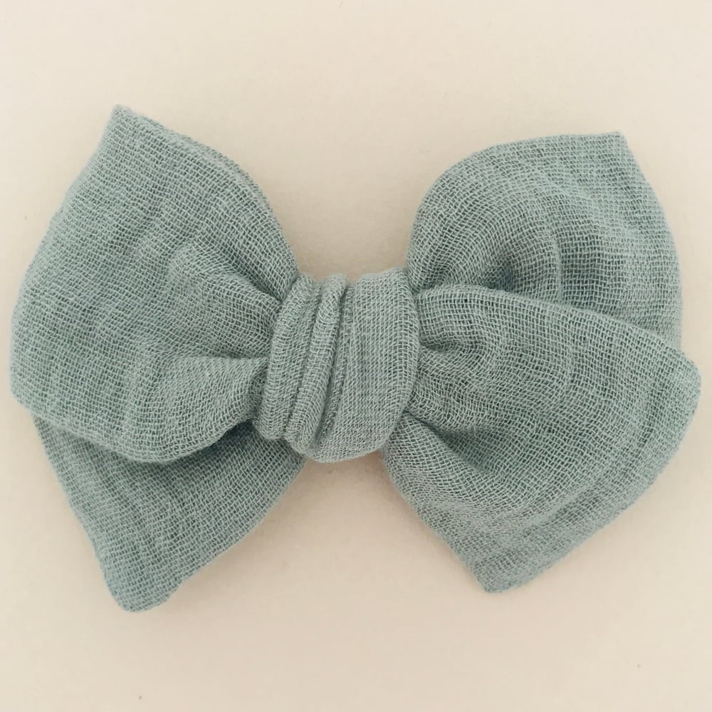 Image of Barrette double gaze kaki