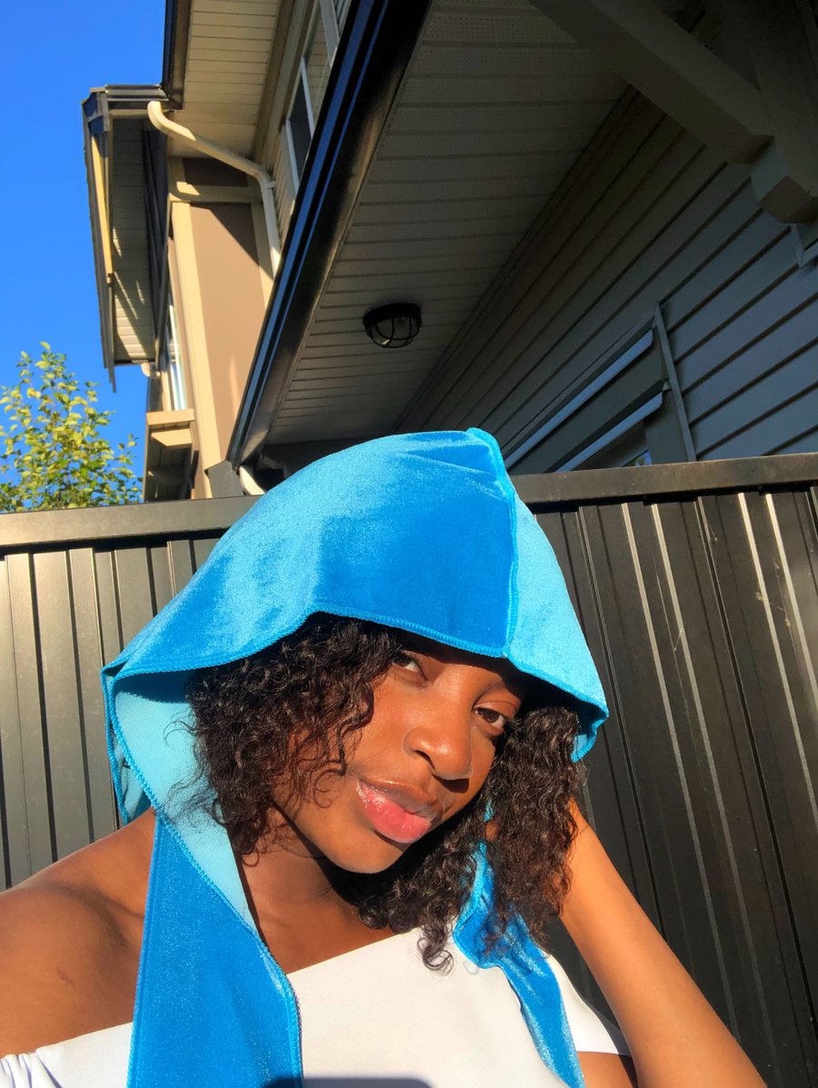 Image of Velvet Durag- IIcy Blue