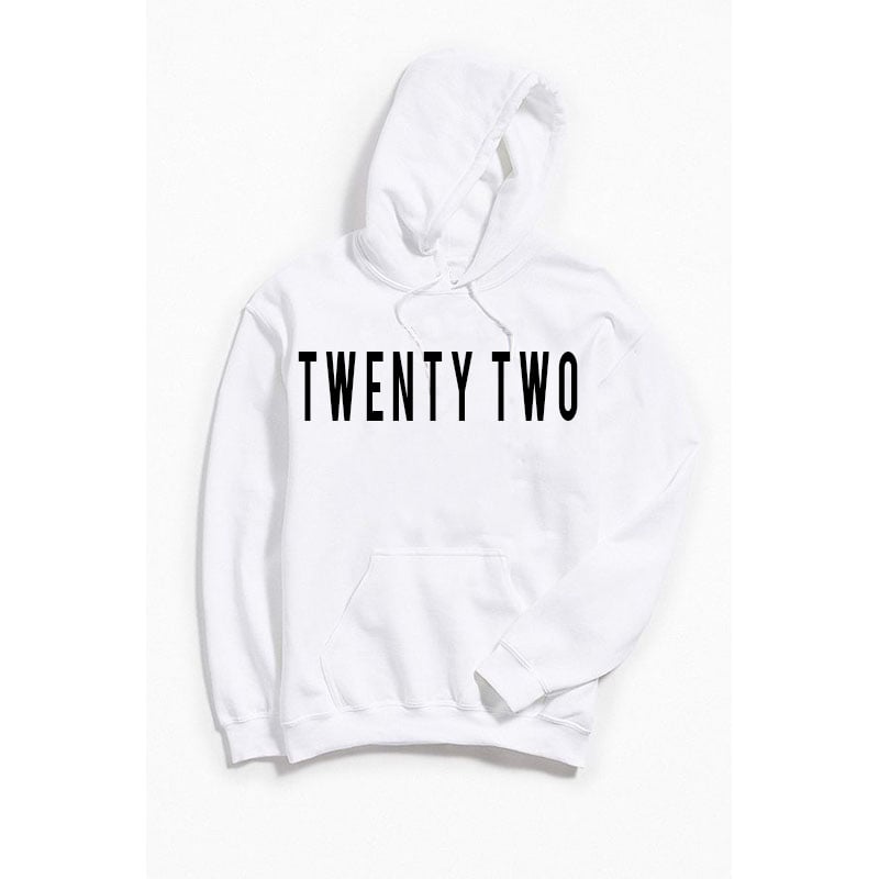 Image of Unisex Twenty Two Worded Hoodie - White