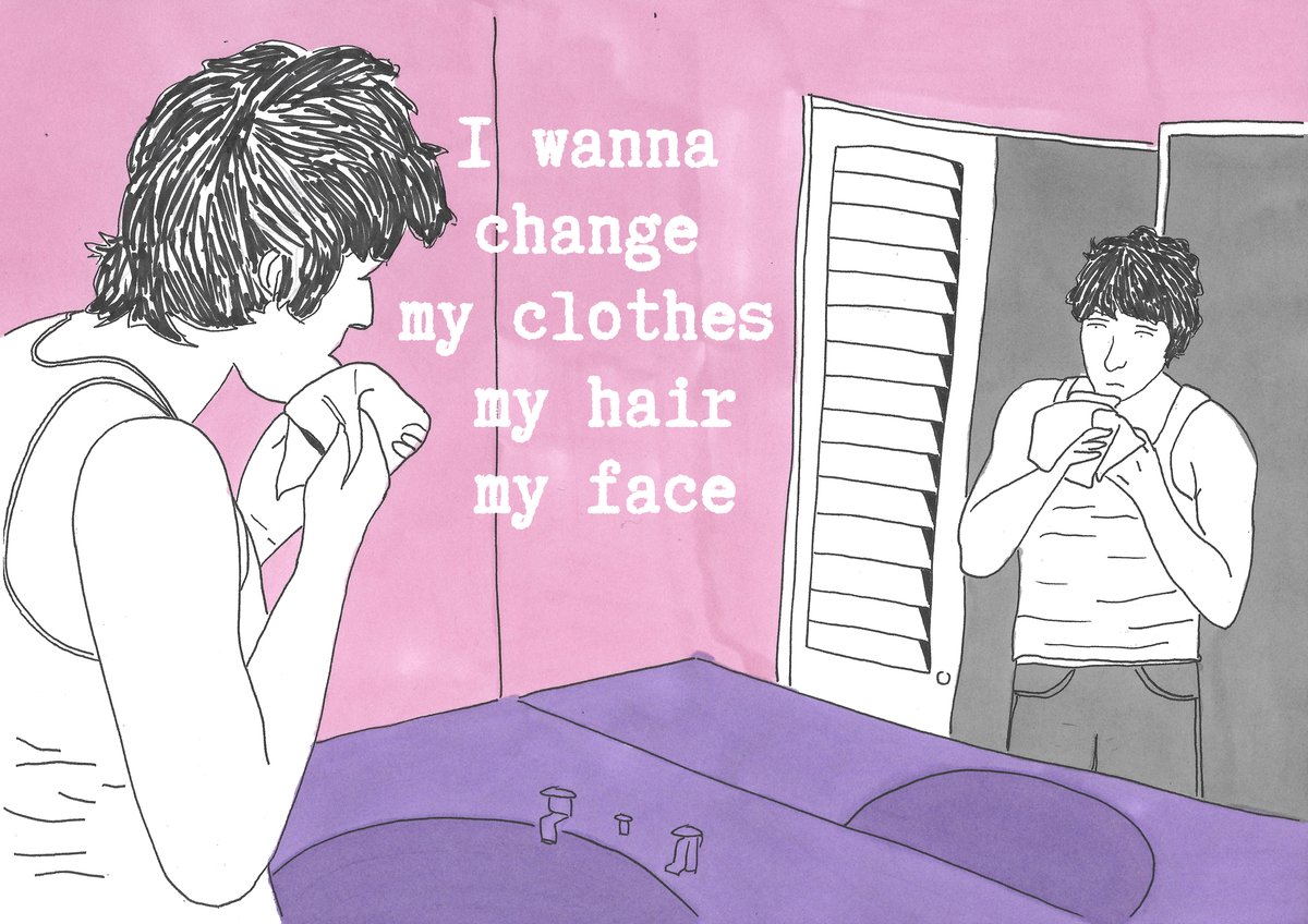 I wanna change my clothes my hair my face print