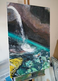 Image 2 of Wild Swim (Fairy Pools, Skye) (Original Painting)