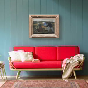 Image of 1952 Painting, 'Reapers,' Fabian Lundqvist