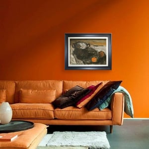 Image of Mid-century, Still life Painting, 'Oranges,' Hanna Brundin