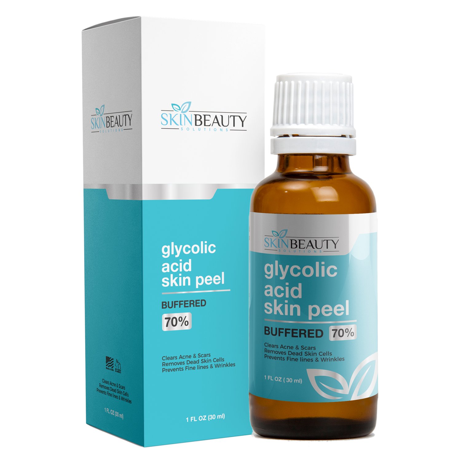 Image of GLYCOLIC ACID Skin Chemical Peel 70% BUFFERED | Natural Alpha Hydroxy Acid (AHA) | For Acne, Oily Sk