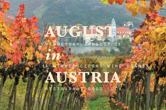 Image of august in austria: a wimmer-czerny wine dinner