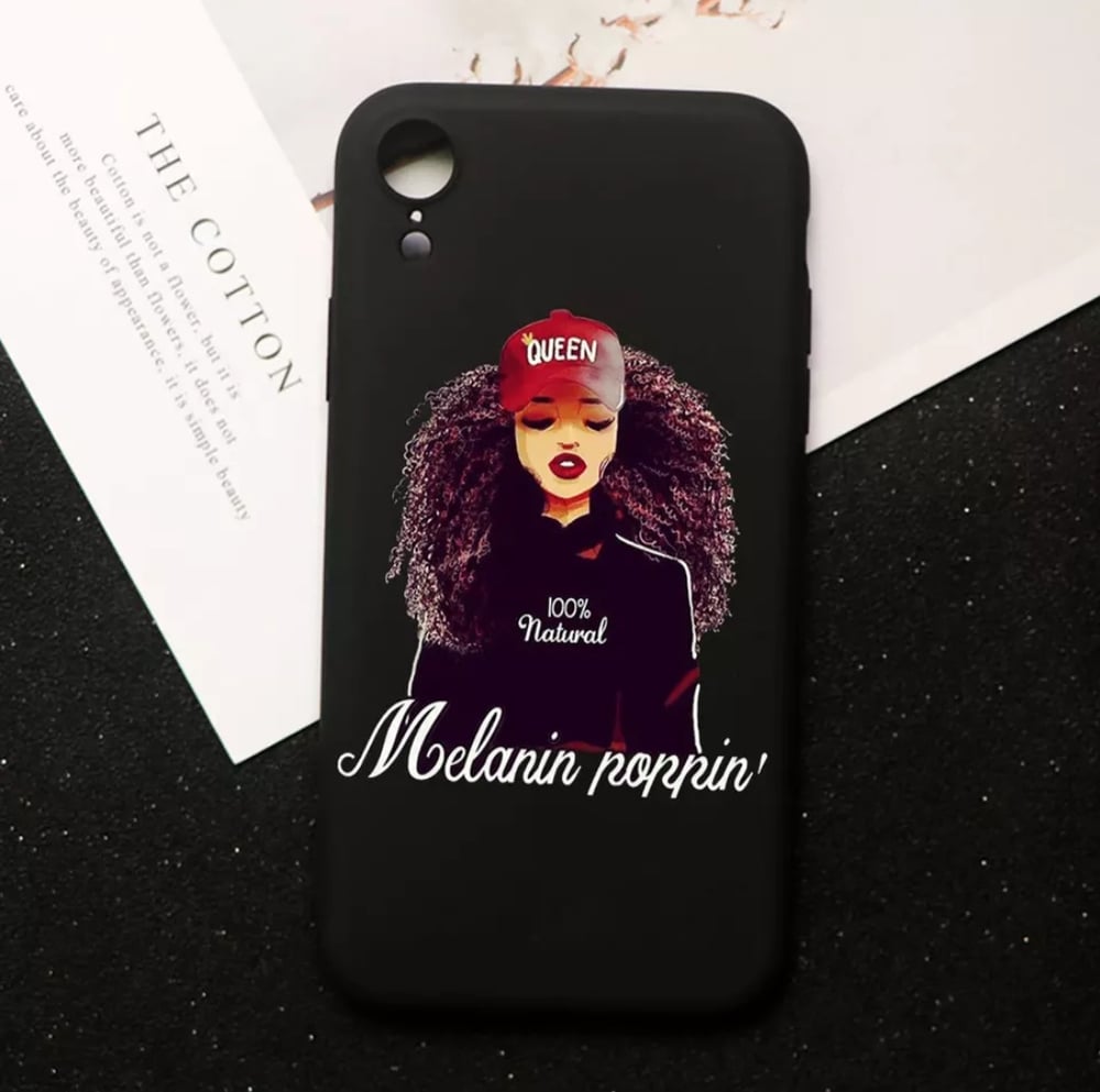 Image of Black girl Magic Melanin Poppin' Phone Case