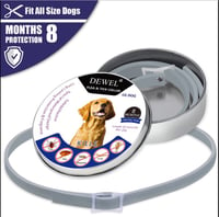 Dewel Pet Dog Collar Anti Flea Ticks Mosquitoes Outdoor Protective