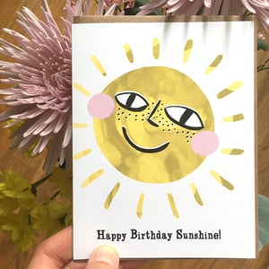 Image of "Happy Birthday Sunshine" Card 