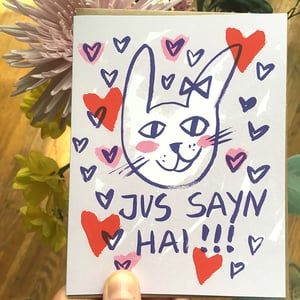 Image of "Jus Sayn Hai!" Card