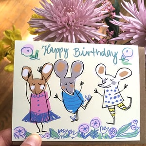 Image of Happy Birthday (Dancing Mice), Card