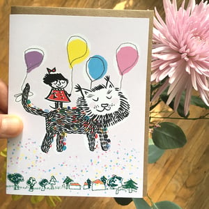 Image of Balloon Girl, Single Card