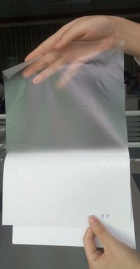 Image 3 of Different Colors Transparent Clear Eggshell Paper Sheet A4 100pcs