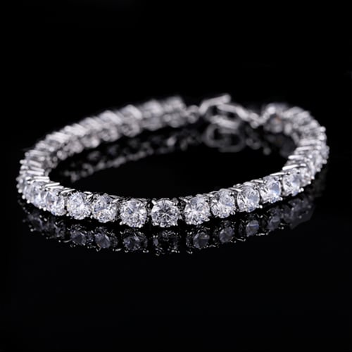 Image of VVS Round Cut Diamond Bracelet 