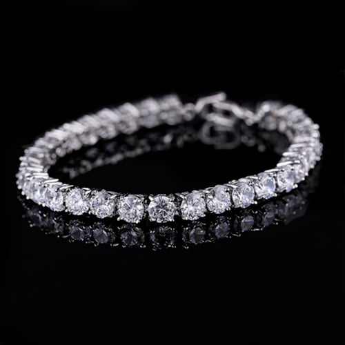 Round cut diamond bracelet Clearance