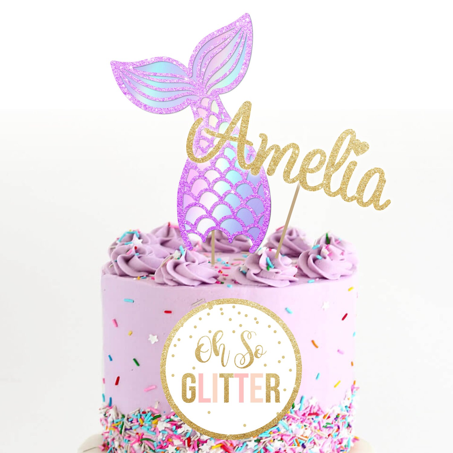 Image of Mermaid Tail Cake Topper