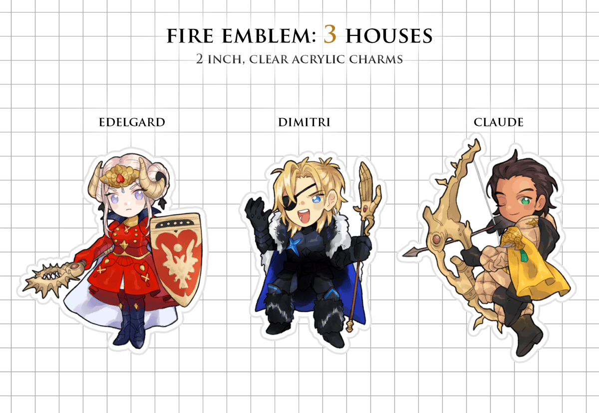 fire emblem 3 houses figures