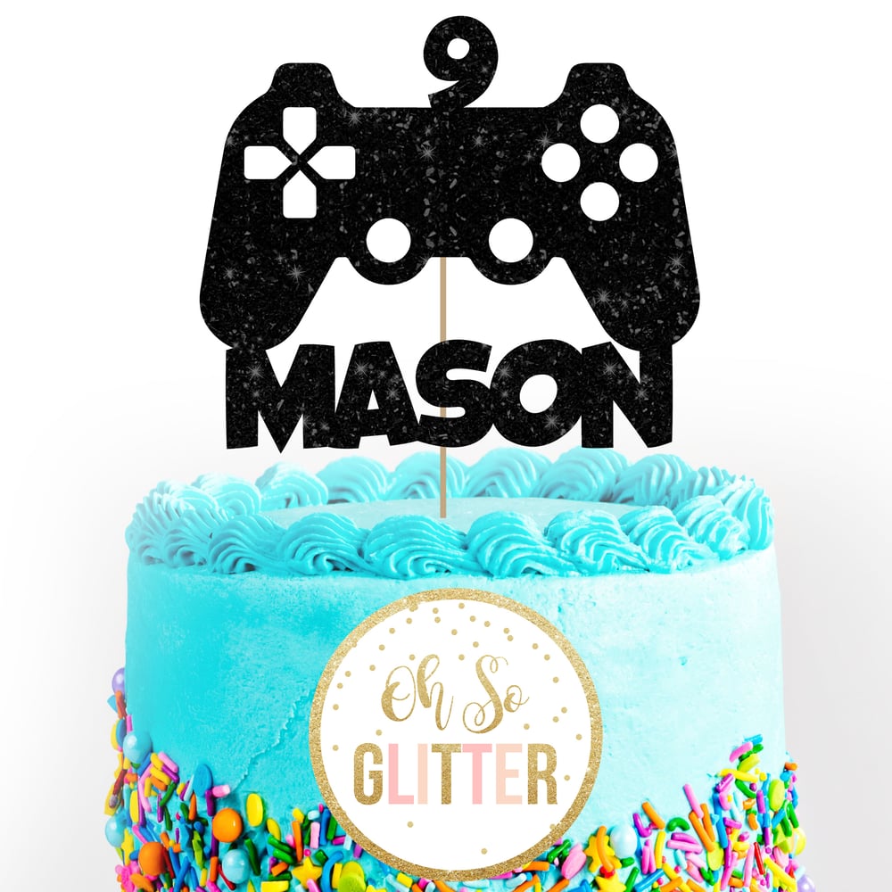 Image of PS4 Playstation Gamer Cake Topper