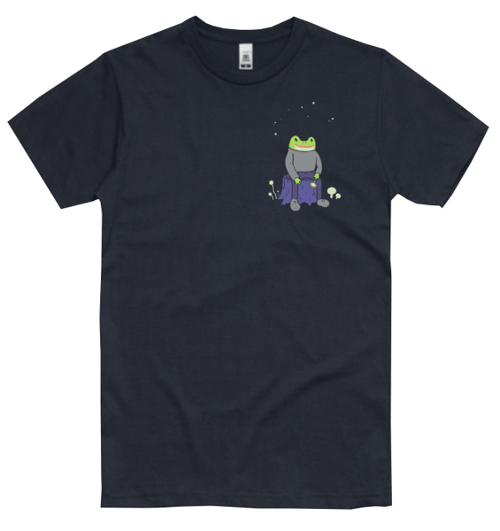 Image of Frog Detective Shirt (NAVY) by Geov Chouteau