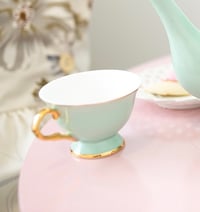 Mint cup and saucer  Set of 4