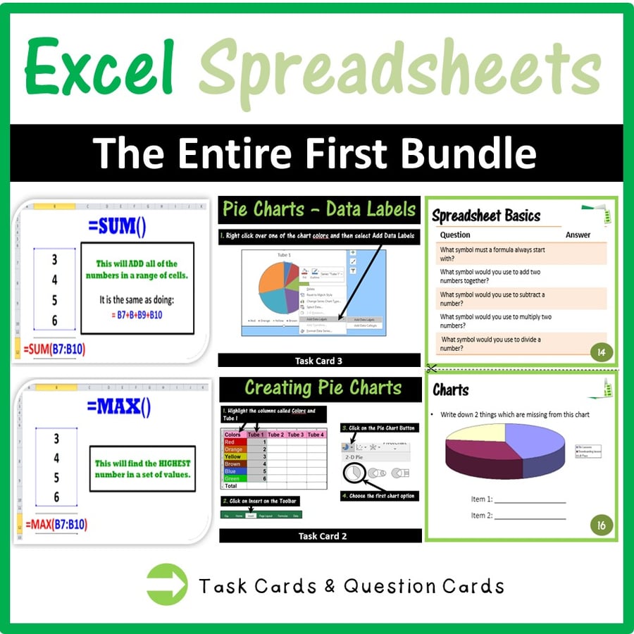 Image of Introduction to Microsoft Excel Spreadsheets - Lesson Plans Bundle