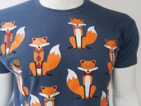 Image 2 of Gentleman foxes mens t shirt