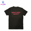 Black Neon Pink “Run Up A Check” Tee