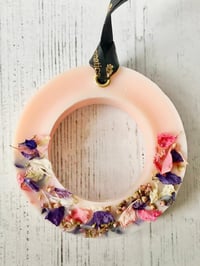 Peony Wax Sachet - Room Freshener Decorated with Dried Flowers