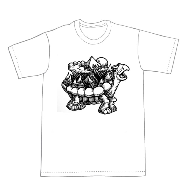 Weight of the world Turtle T-shirt (A1) **FREE SHIPPING**