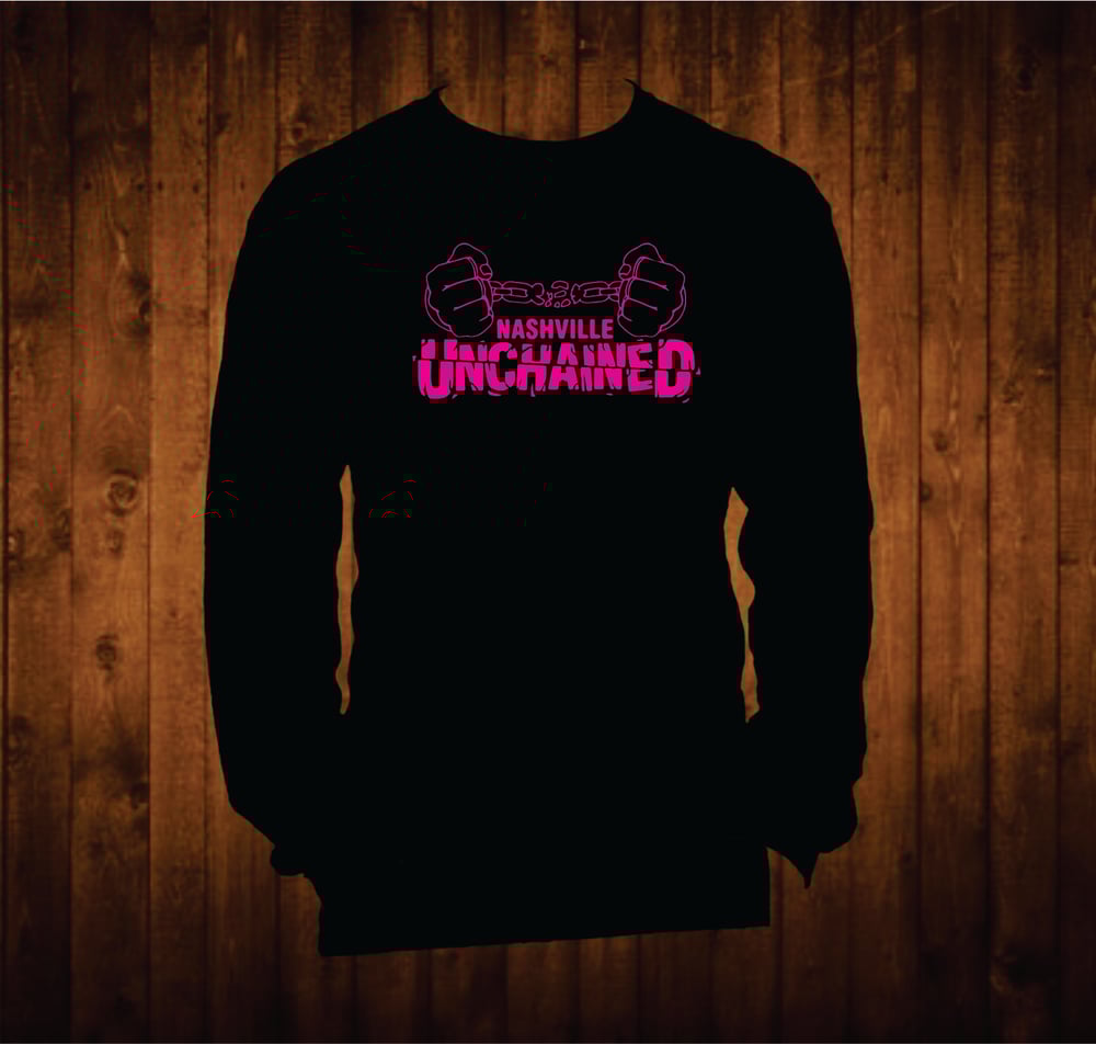 Image of Nashville Unchained Hot Pink Long Sleeved