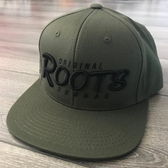 Image of ***NEW*** ORIGINAL ROOTS REGGAE Military Green Snapback Hat 