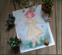 Daisy Chain Fairy Art Print