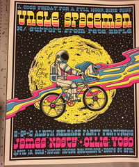 Uncle Spaceman "Z=Z²+C" Release party 16x20 Screen Printed Signed Blacklight Poster