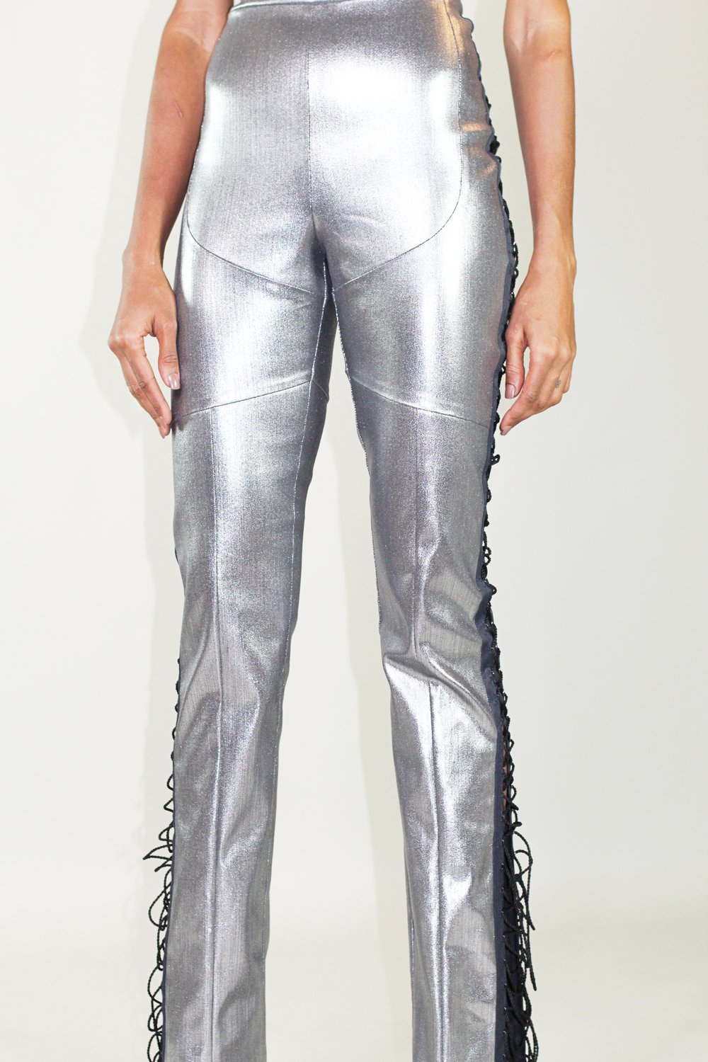 Image of Silver Denim Chaps