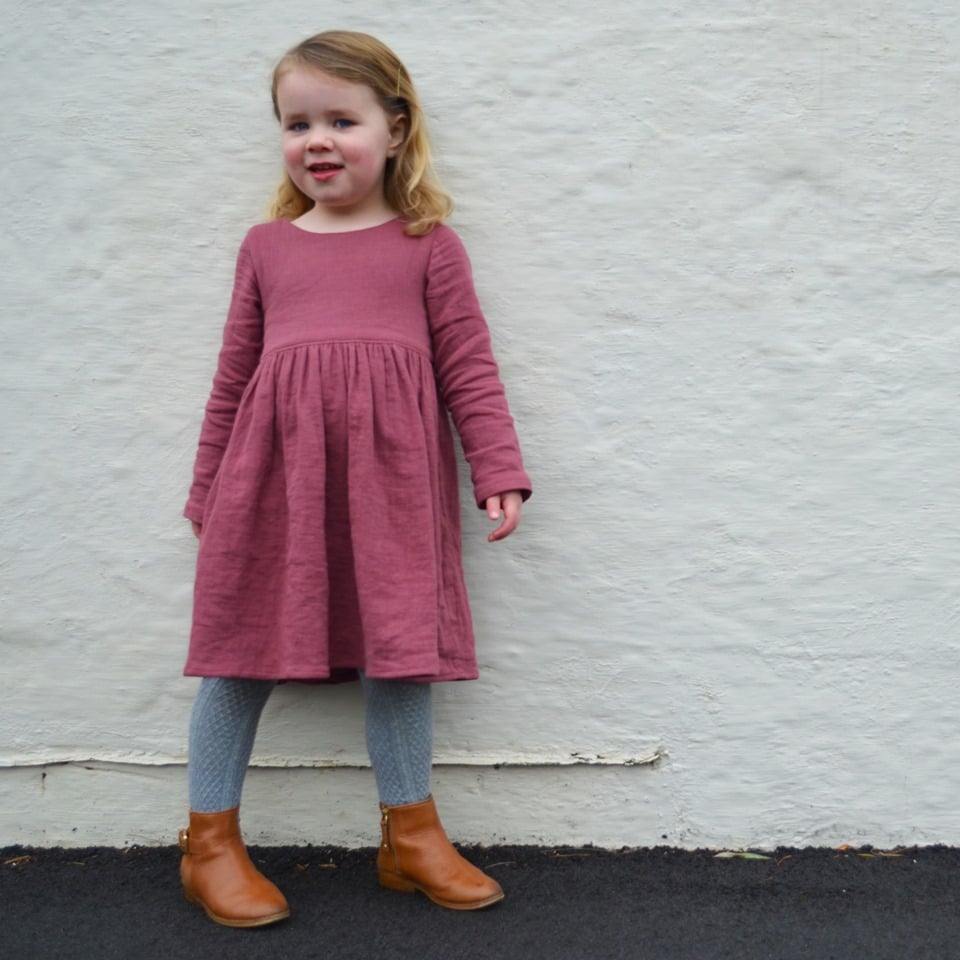 Image of Heidi Dress in Garnet