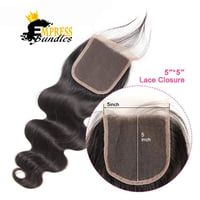 Image 3 of 5X5 HD Closure body wave 