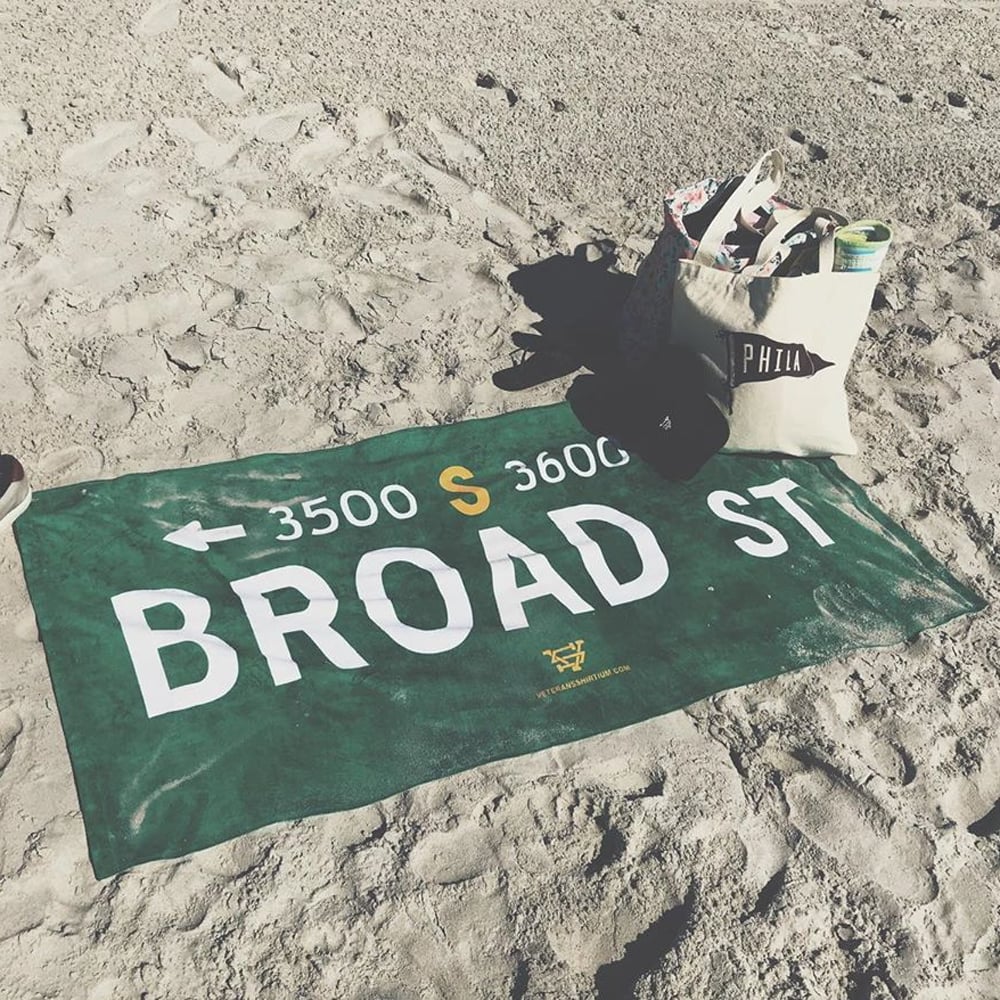 Image of Broad Street Beach Towel
