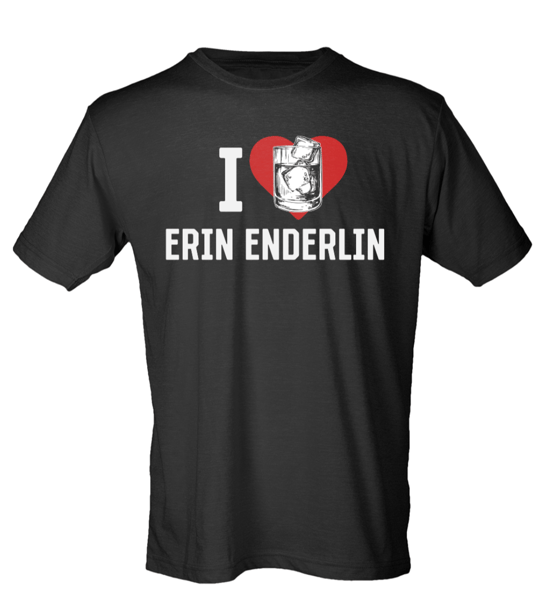 Image of I heart Erin Enderlin black tee