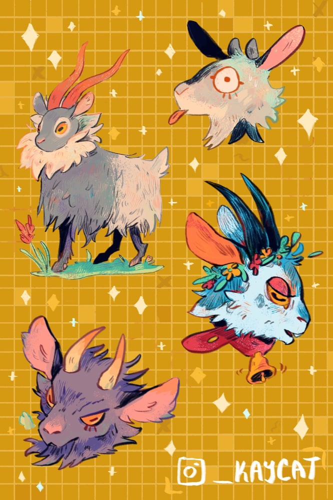 Image of Goat Sticker Sheet