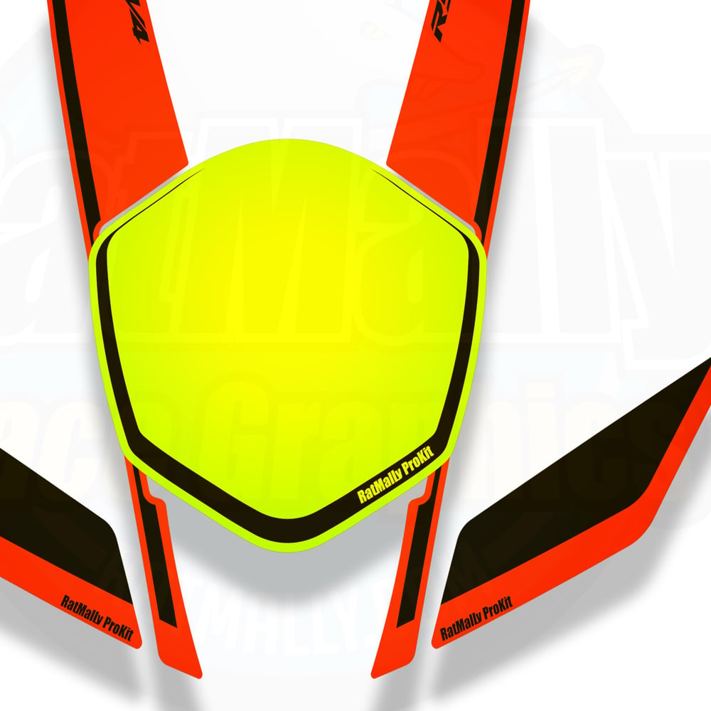 Image of Aprilia FlatNeon HighLight and "a" Graphics Kit