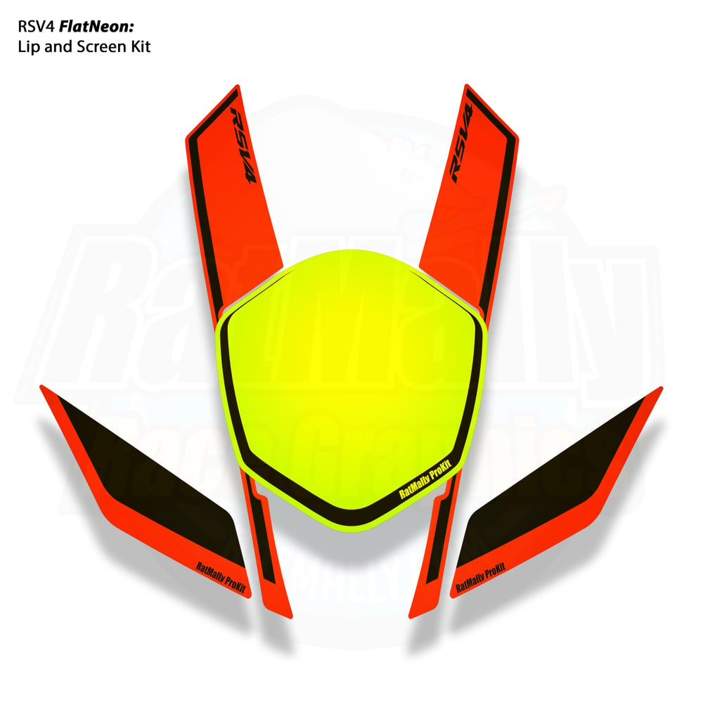 Image of Aprilia FlatNeon HighLight and "a" Graphics Kit