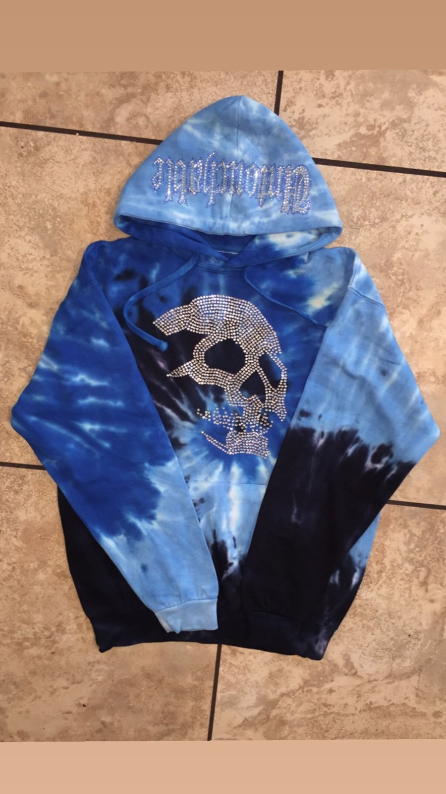 Image of Untouchable Lifestyle Tie Dye Skullgang Hoodie