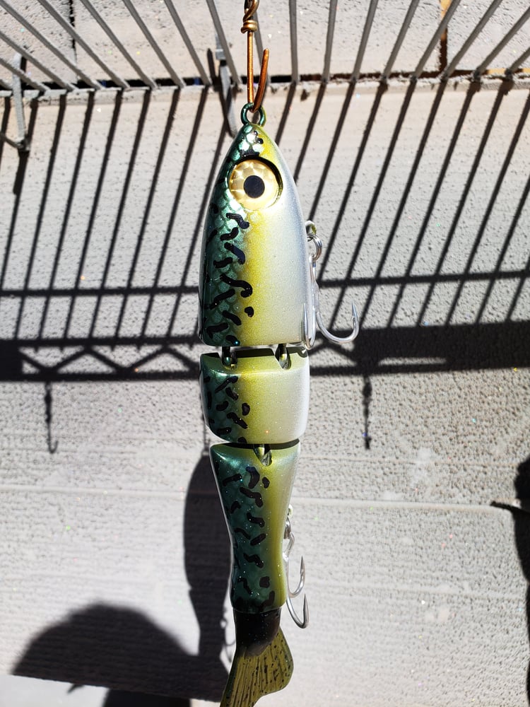 8 Inch SALTWATER. 3/4. Mackeral.  Triple Trout - Handcrafted Swim Baits
