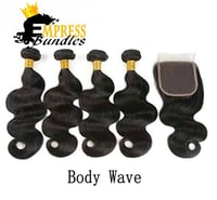 Image 1 of 3 bundles with closure -body wave 