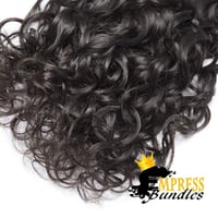 Image 3 of 3 bundles with closure- water wave 