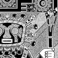 Image 2 of AZTEC GOD poster print