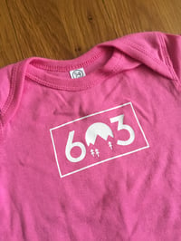 Image 2 of Pink 603 onesie 
