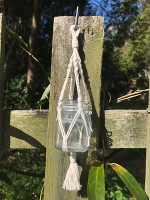 Image of Mini Macrame Hangers - White