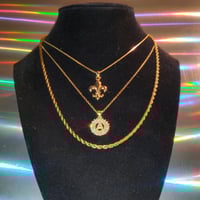 Gold Letter Pendant Necklace