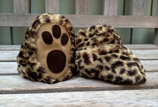 Childrens leopard best sale print slippers